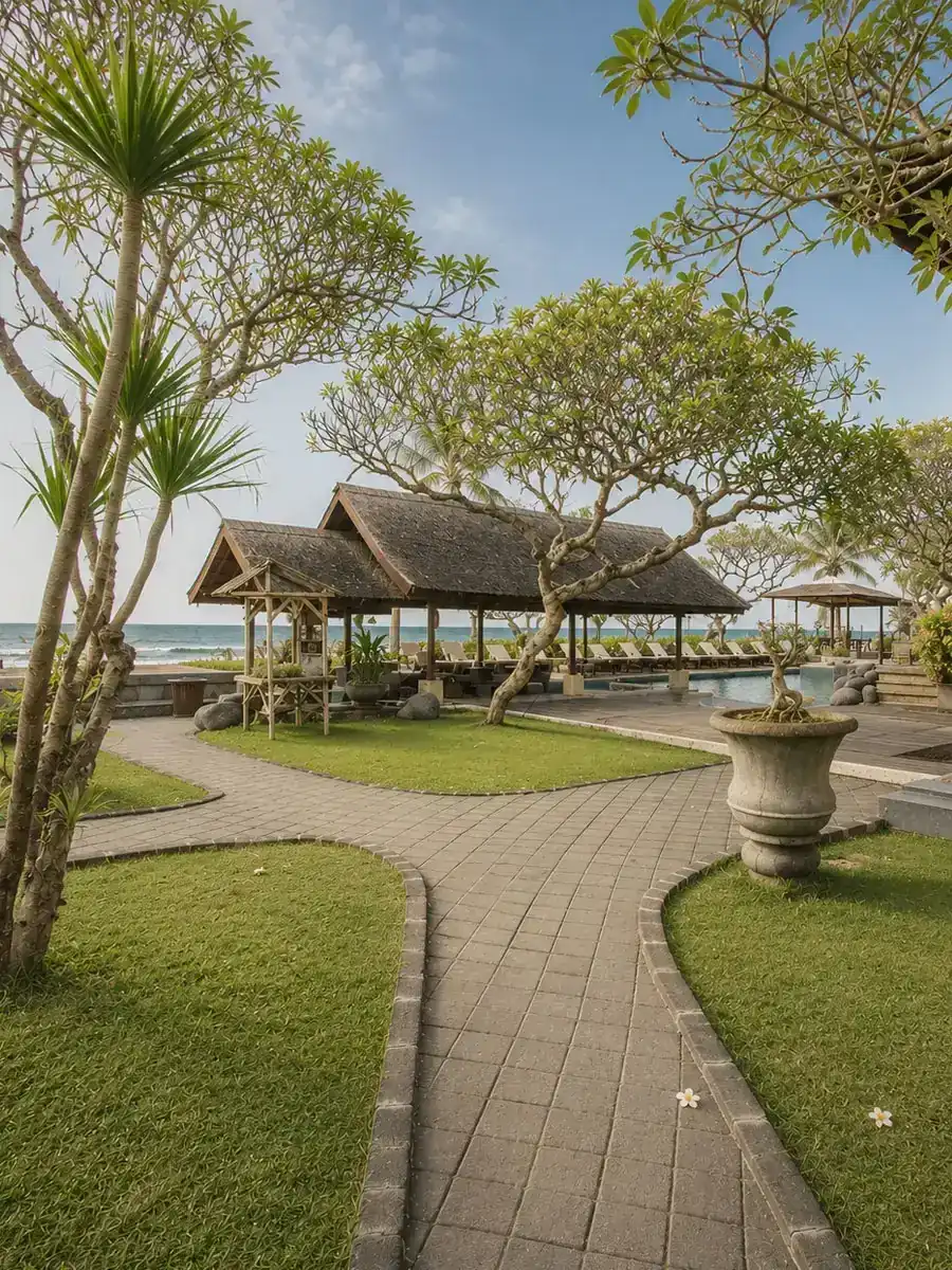 Beachfront pool at Grand Balisani Suites Seminyak